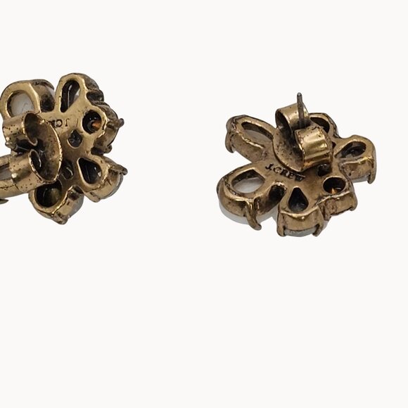 VTG Earrings Elegant Classy Shiny Sparkle Iridescent AB Stone Stud Post Womens - Picture 7 of 16